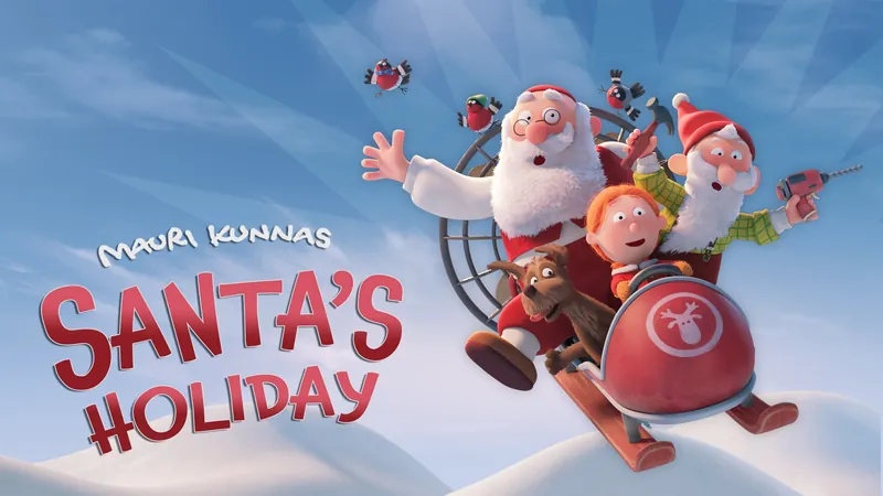 Key art for the animated feature Santa&rsquo;s Holiday, in which Matthew McMahon voices Rocket