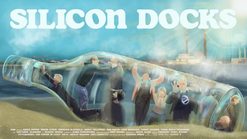 Poster for the animated feature Silicon Docks, featuring Matthew McMahon in the cast